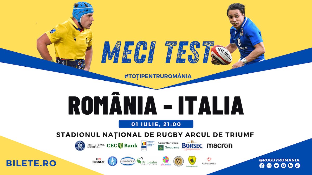 bilete ROMANIA ITALIA - Rugby