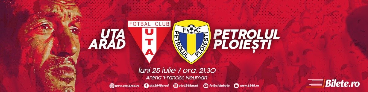 bilete Superliga UTA Arad - Petrolul Ploiesti