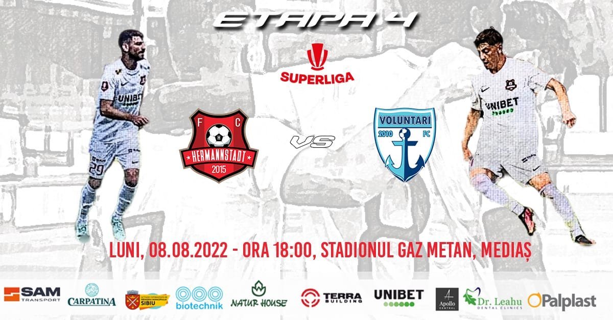 AFC Hermannstadt - FC Voluntari - SUPERLIGA - ETAPA IV