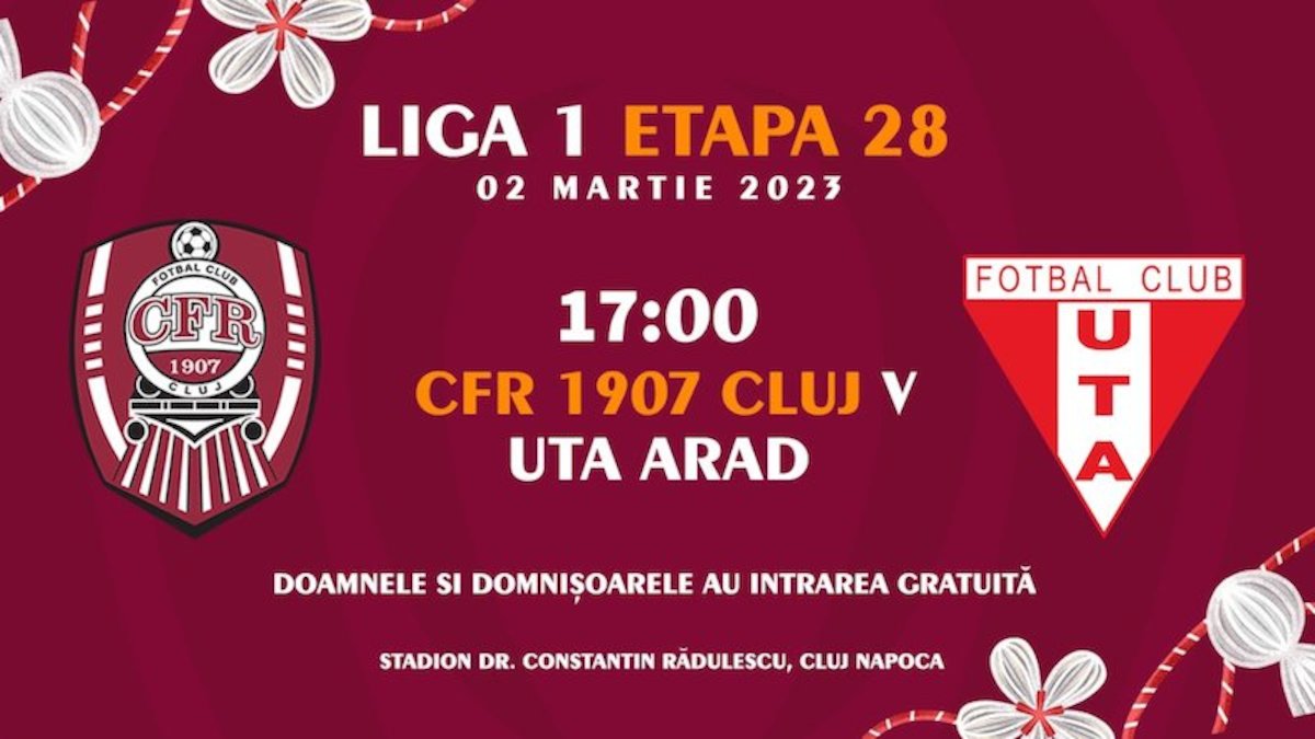 bilete CFR 1907 CLUJ - UTA Arad