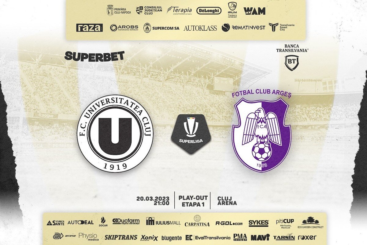 bilete FC Universitatea Cluj - FC Arges