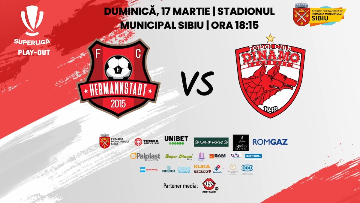 bilete FC Hermannstadt - Dinamo Bucuresti