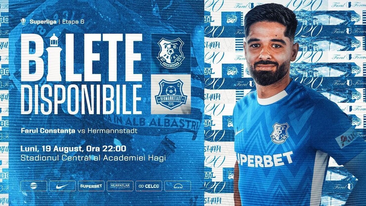 bilete Farul Constanta - FC Hermannstadt