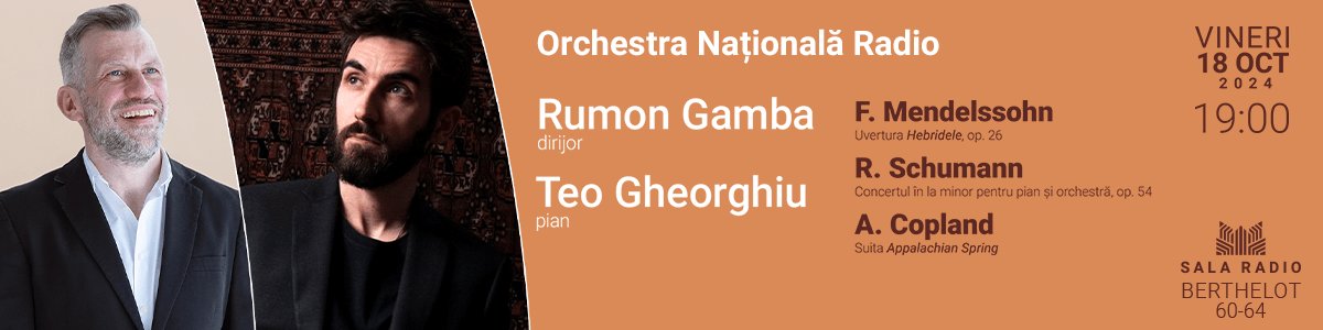 bilete Teo Gheorghiu – Rumon Gamba – Orchestra Nationala Radio