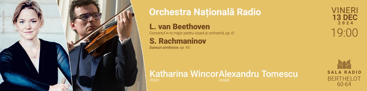 bilete Alexandru Tomescu – Katharina Wincor – Orchestra Nationala Radio