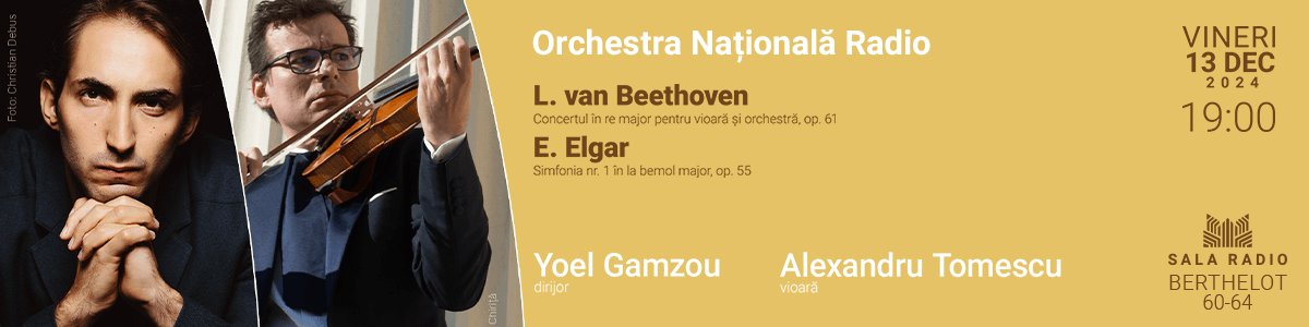 bilete Alexandru Tomescu – Yoel Gamzou – Orchestra Națională Radio