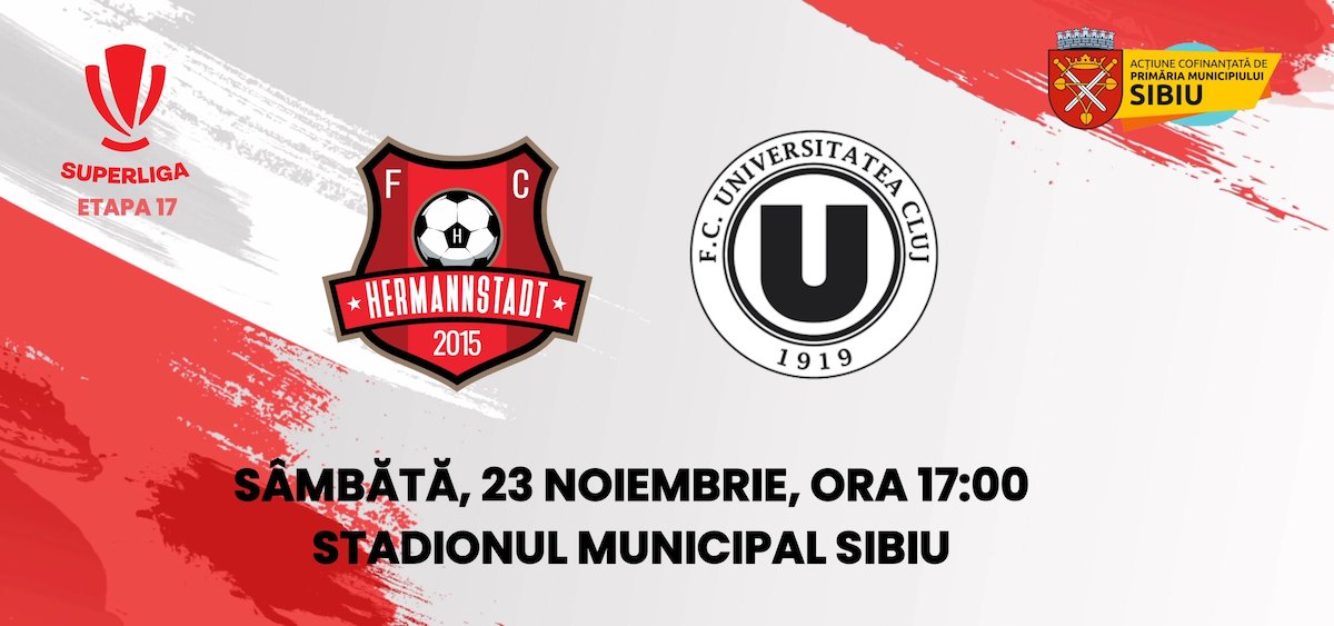 bilete FC Hermannstadt - Universitatea Cluj