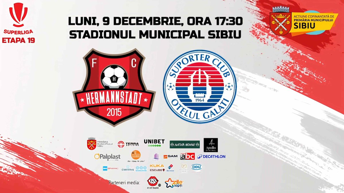 bilete FC Hermannstadt - Otelul Galati