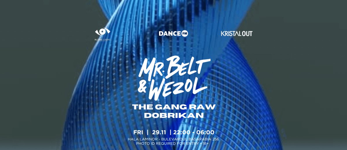 bilete Kristal OUT & All Time Clubbing presents MR BELT & WEZOL