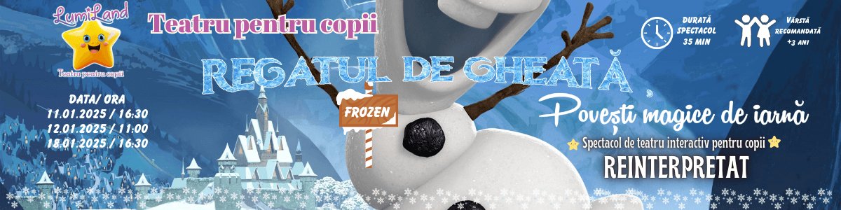 bilete "Frozen: Regatul de Gheață" - O Aventură Plină de Magie și Prietenie!