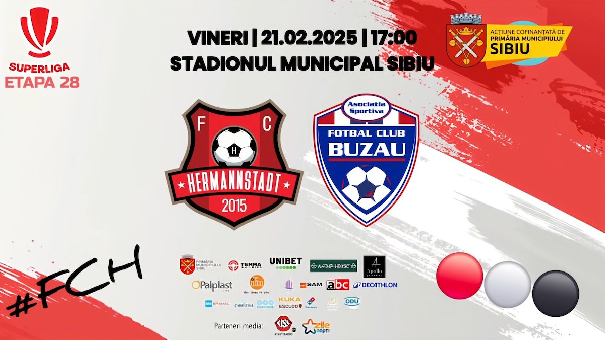 bilete FC Hermannstadt - Gloria Buzau