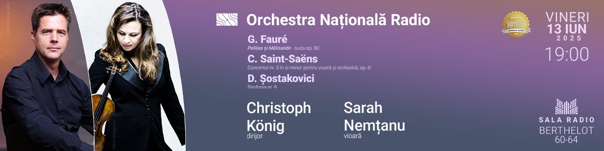 bilete Sarah Nemtanu - Christoph Konig - ONR