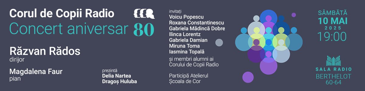 bilete Concert aniversar 80 de ani / CORUL DE COPII RADIO