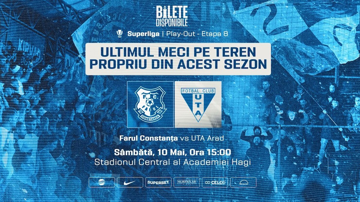 bilete Farul Constanta - UTA Arad