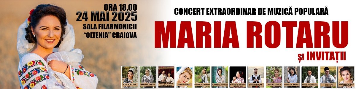 bilete Concert Extraordinar Maria Rotaru si Invitatii