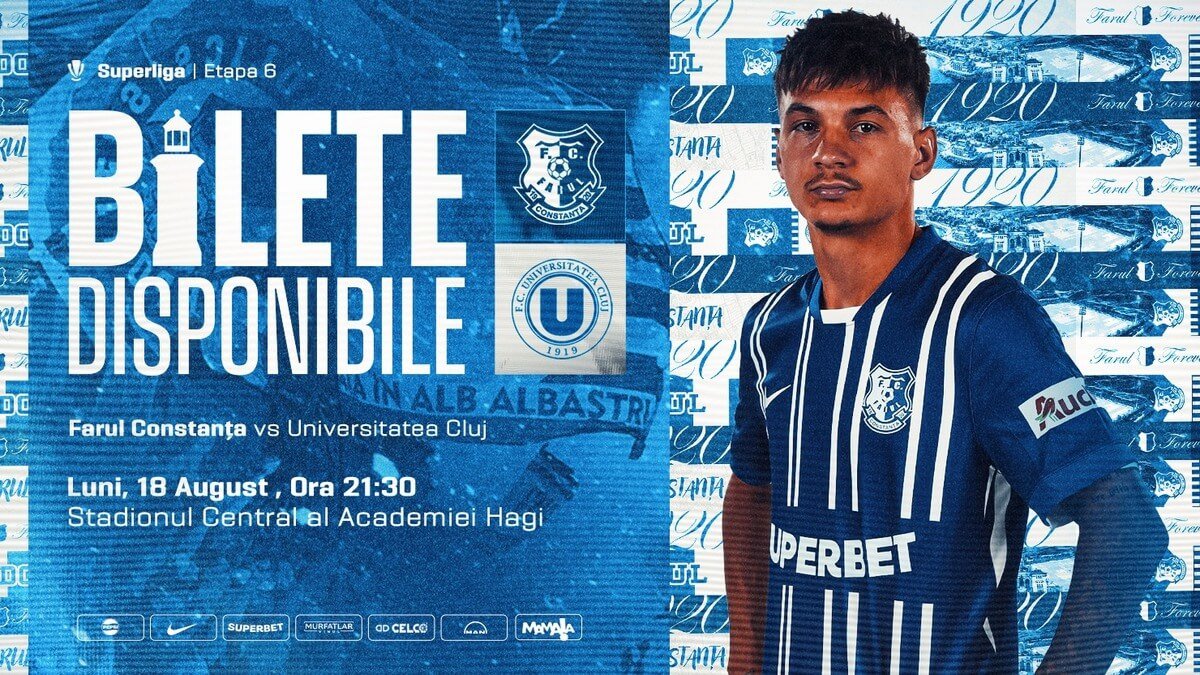 bilete Farul Constanta - Universitatea Cluj