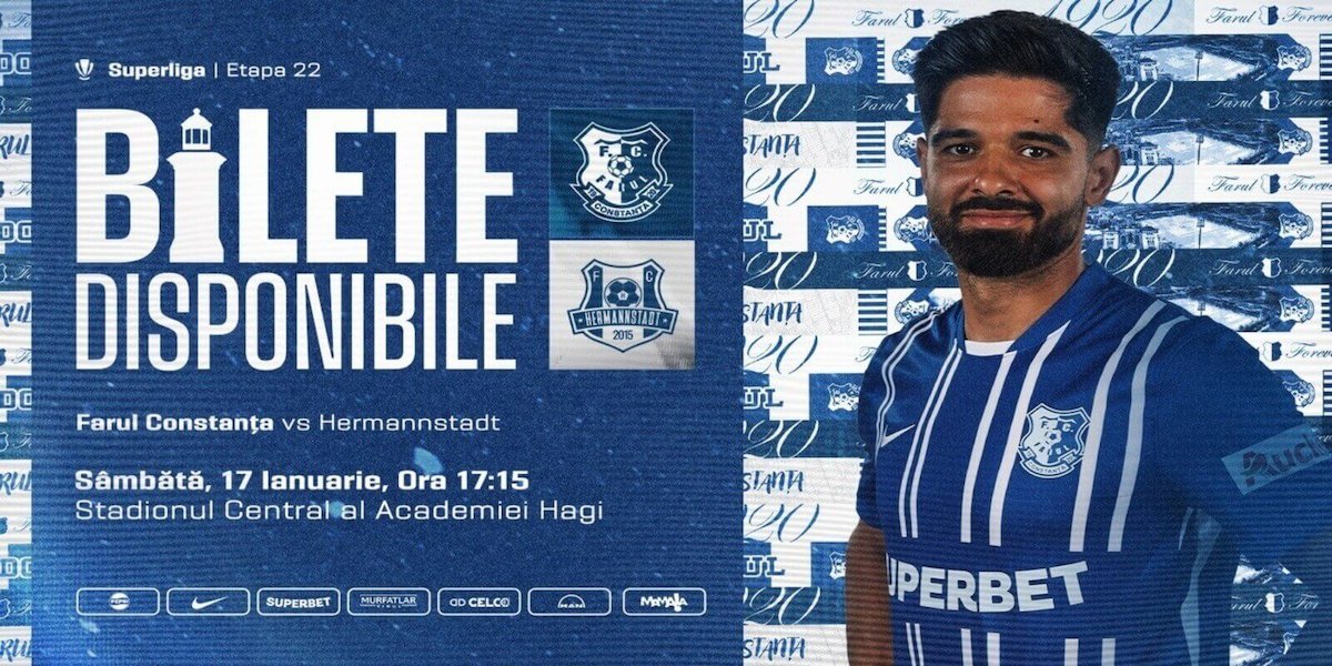 bilete Farul Constanta - FC Hermannstadt