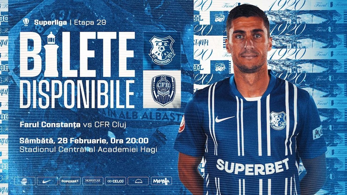 bilete Farul Constanta - CFR 1907 Cluj