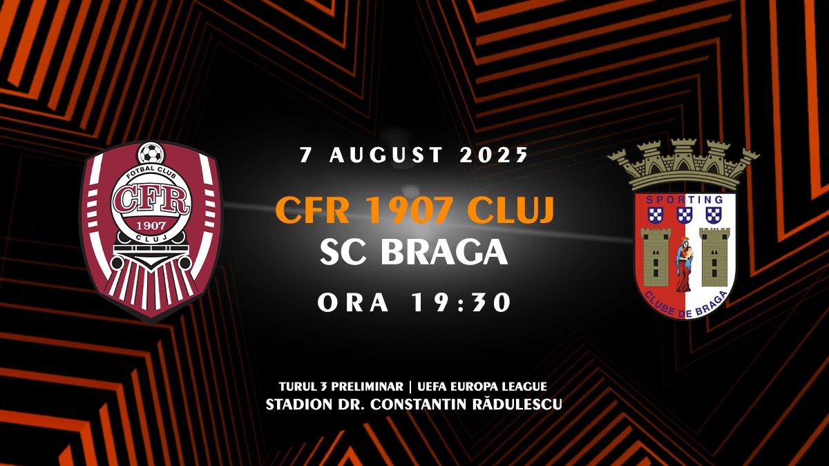 bilete CFR 1907 Cluj - SC Braga
