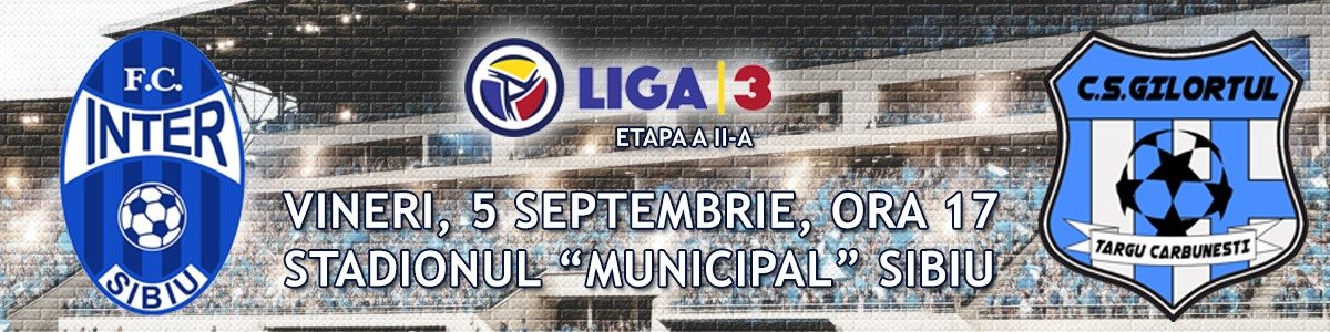 bilete Inter Sibiu - CS Gilortul Targu Carbunesti