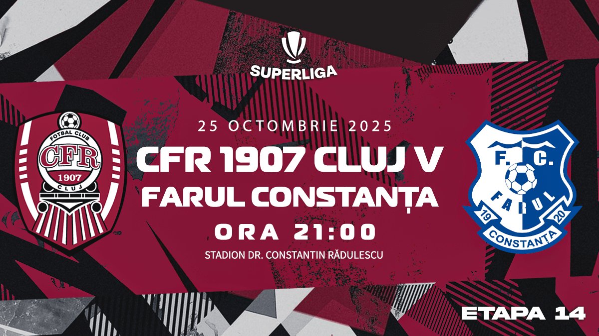 bilete CFR 1907 Cluj - Farul Constanta