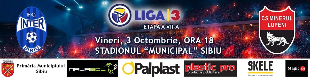 bilete AFC Inter Stars Sibiu - ACS Minerul Lupeni