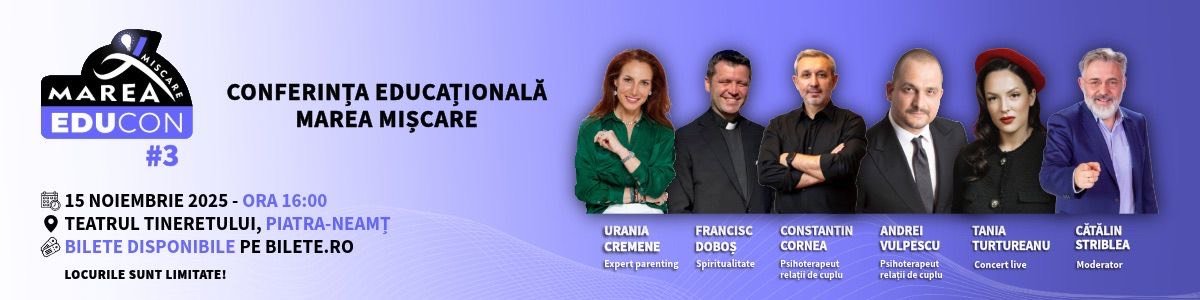bilete EDUCON #3 - Conferință Educațională Marea Mișcare