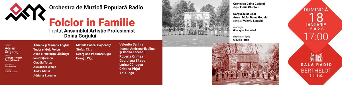 bilete Folclor în familie – Orchestra de Muzică Populară