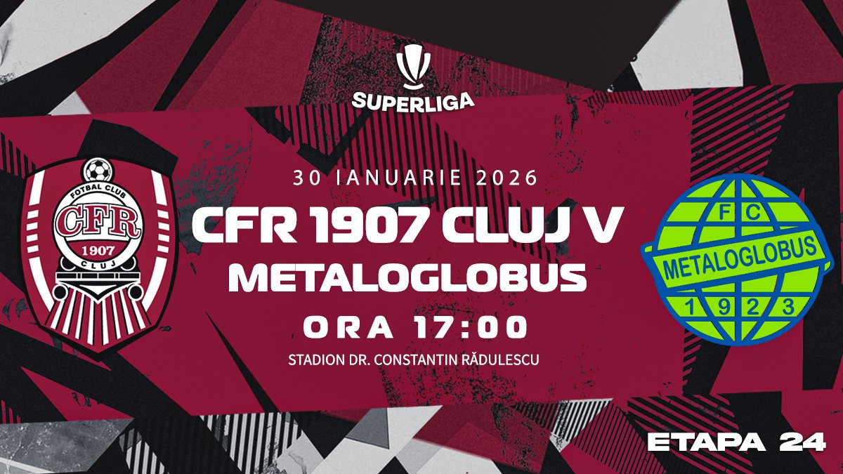 bilete CFR 1907 Cluj - FC Metaloglobus