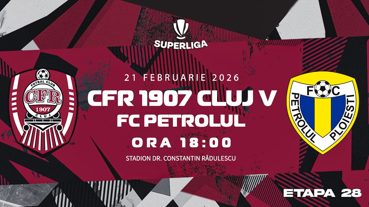 bilete CFR 1907 Cluj - Petrolul Ploiesti