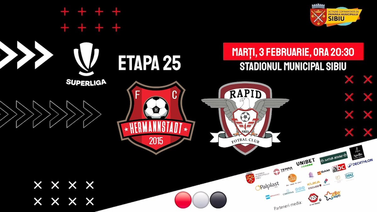 bilete F.C. Hermannstadt vs F.C. Rapid