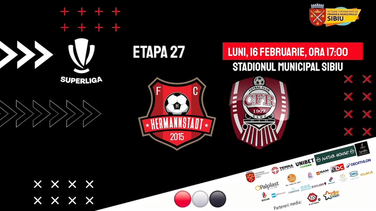 bilete A.F.C.Hermannstadt - CFR 1907 Cluj