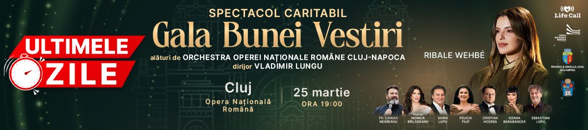 bilete Ribale Wehbé & Felicia Filip la Gala Bunei Vestiri - spectacol caritabil