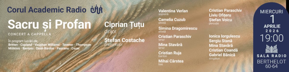 bilete Sacru si profan  - concert coral a cappella