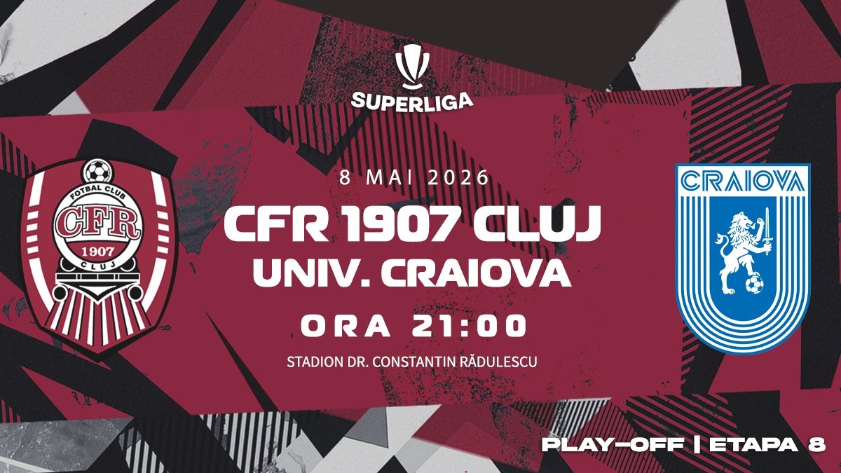 bilete CFR 1907 CLUJ - Universitatea Craiova