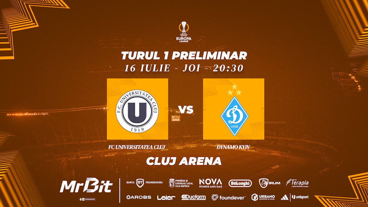 bilete FC Universitatea Cluj vs Dinamo Kiev