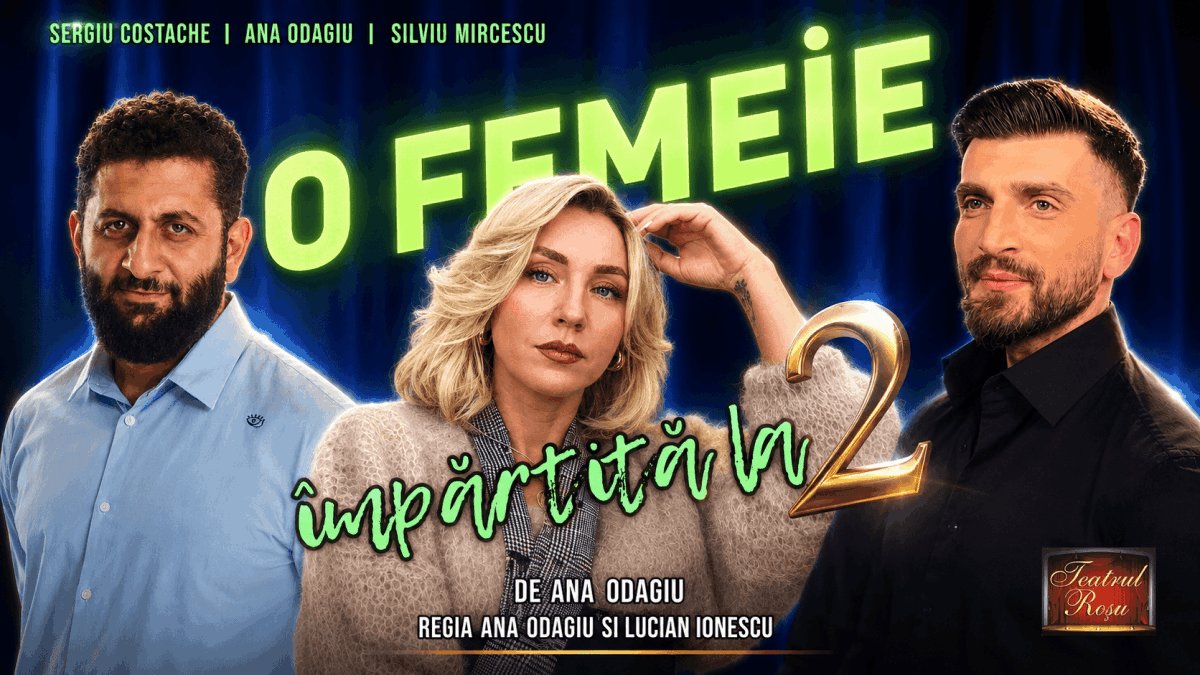 bilete O femeie impartita la doi