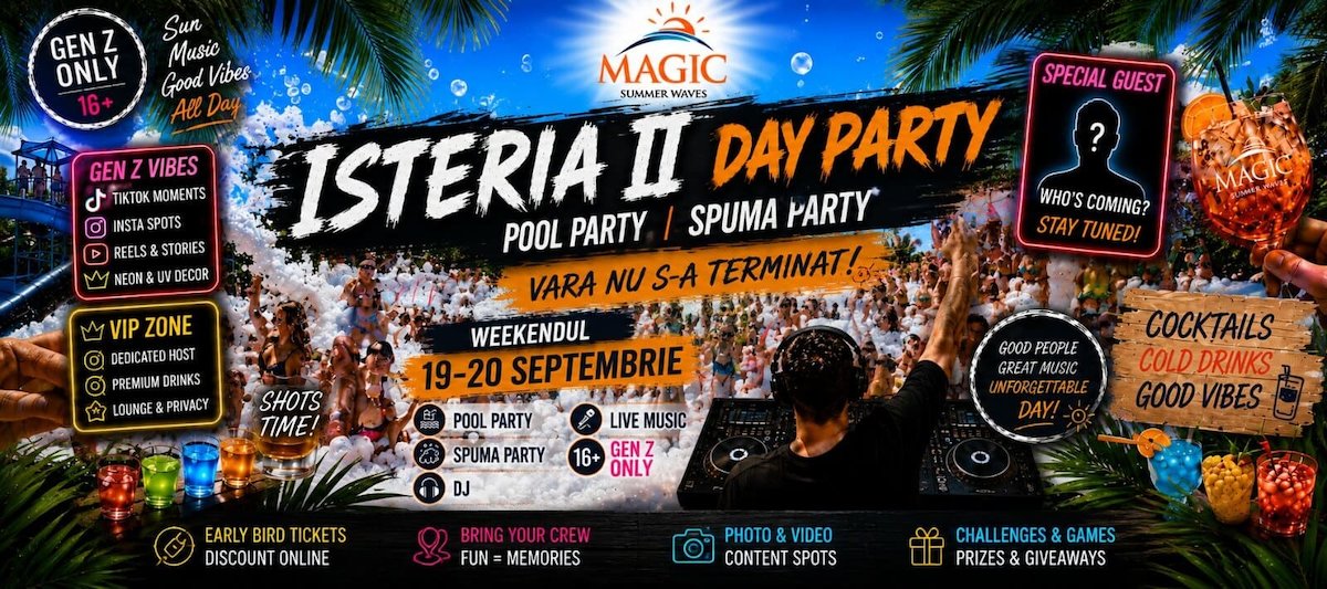 bilete Isteria II: Day Party.Pool Party. Gen Z Only.