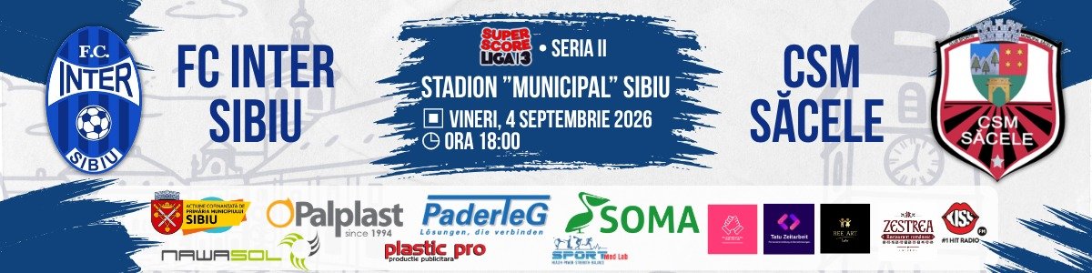 bilete Inter Sibiu vs CSM Sacele