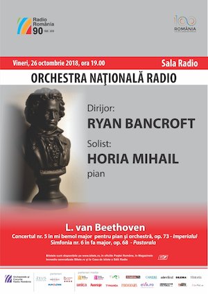 Bilete la  Horia Mihail- Orchestra Nationala Radio - 100% Beethoven