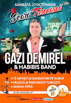 Bilete la  Seara Turceasca: Gazi Demirel & Habibis Band