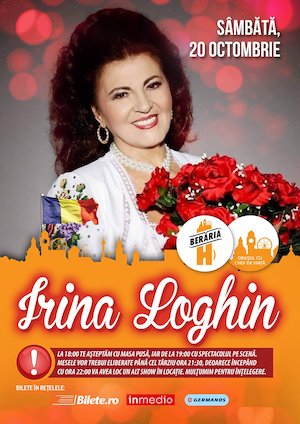 Bilete la  Irina Loghin in concert la Beraria H