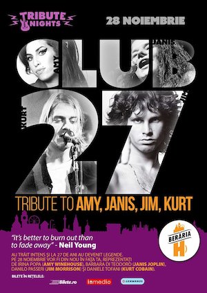 Bilete la  Club 27 - Tribute to AMY, JANIS, JIM, KURT