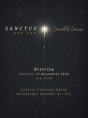 Bilete la  Sanctus Pro Deo - Concert de Craciun