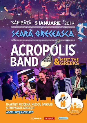 Bilete la  Seara Greceasca: Acropolis Band la Beraria H