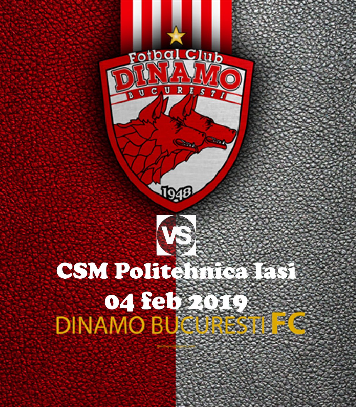 FC Dinamo Bucuresti - CSM Politehnica Iasi - Liga 1 Betano - 04 feb 2019