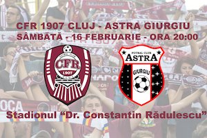 Bilete la  CFR 1907 Cluj - AFC Astra Giurgiu