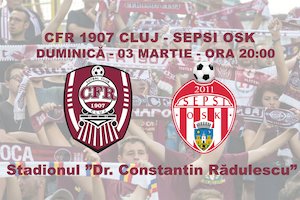 Bilete la  CFR 1907 Cluj - Sepsi OSK