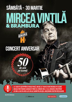 Bilete la  Mircea Vintilă & Brambura // Aniversar // 50 de ani pe scenă