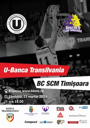 Bilete la U-Banca Transilvania - BC SCM Timisoara